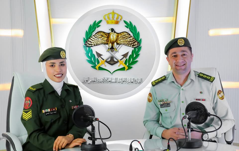 إذاعة الجيش العربي تستضيف النقيب الطبيب أحمد عامر علي الحجية