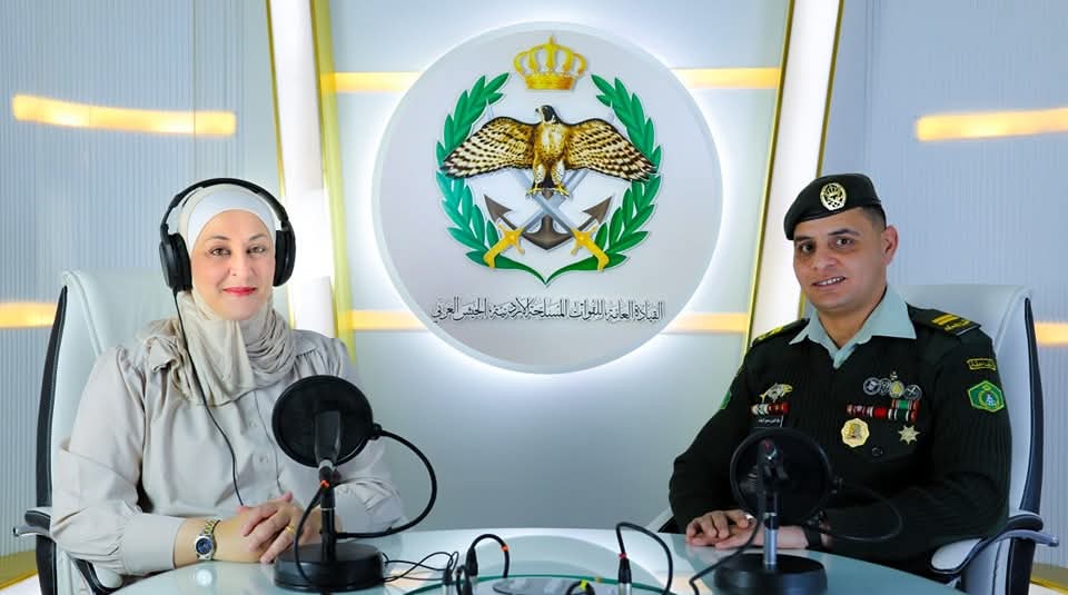 إذاعة الجيش العربي تستضيف امر مدرسة تدريب ضباط الصف