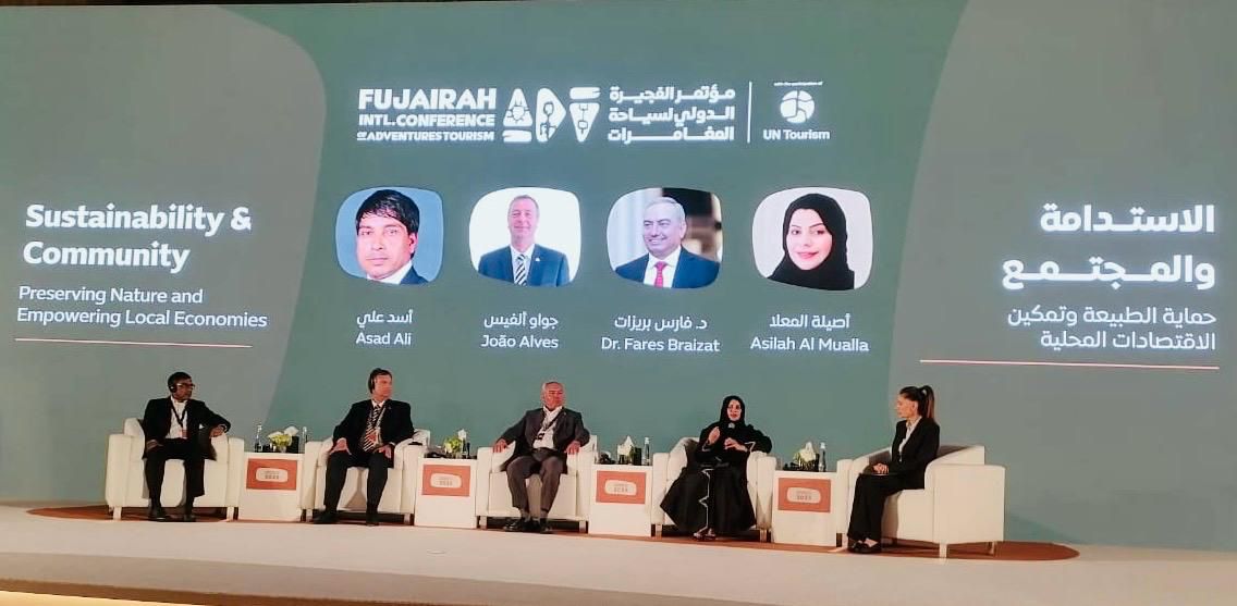 البريزات يمثل الأردن كمتحدث رئيسي في مؤتمر سياحة المغامرات الدولي الأول في الفجيرة بالإمارات