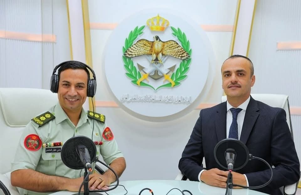 إذاعة الجيش العربي تستضيف محمد الحنيطي  صندوق الإئتمان العسكري.