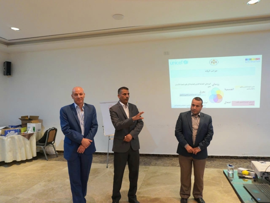 المساعيد يتفقد الورشة التدريبية حول الدعم النفسي والرفاه النفسي لمعلمي مخيم الزعتري