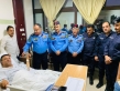 قائد مجموعة مراسم الأمن العام يطمئن على صحة الرائد مهند الخوالدة