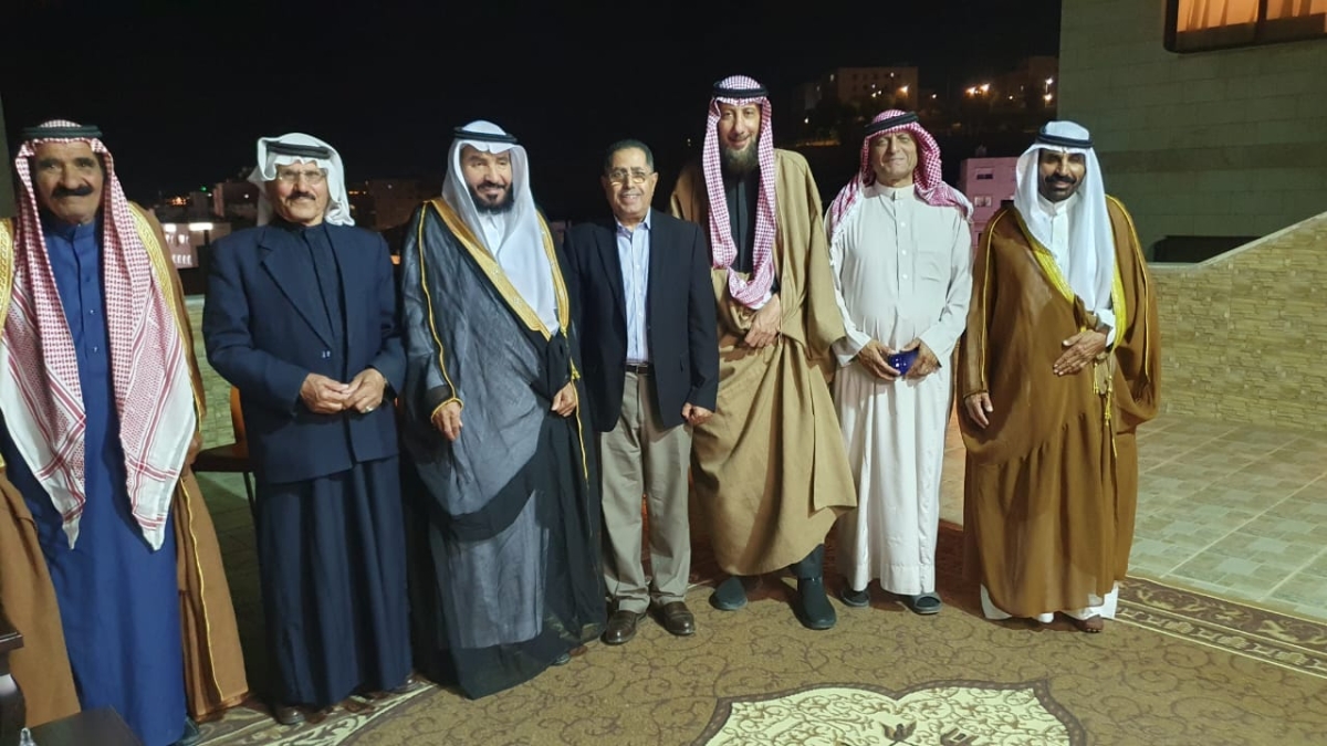 الباشا شامان البدارين يولم على شرف الشيخ عارف الخليوي من المملكة العربية السعودية