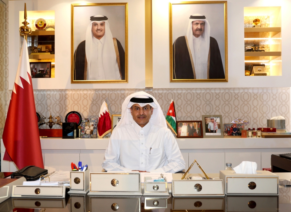 السفير القطري لدى الأردن  يهنئ بعيد استقلال المملكة ال 79