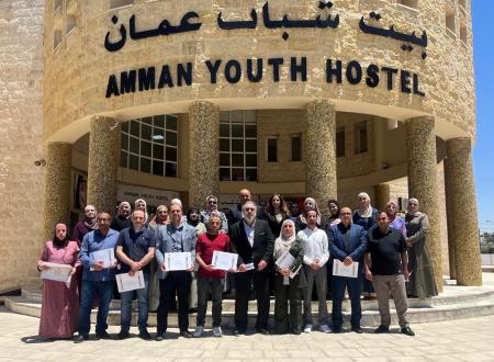 اختتام دورة تطوير المهارات القيادية والإشرافية في بيت شباب عمّان