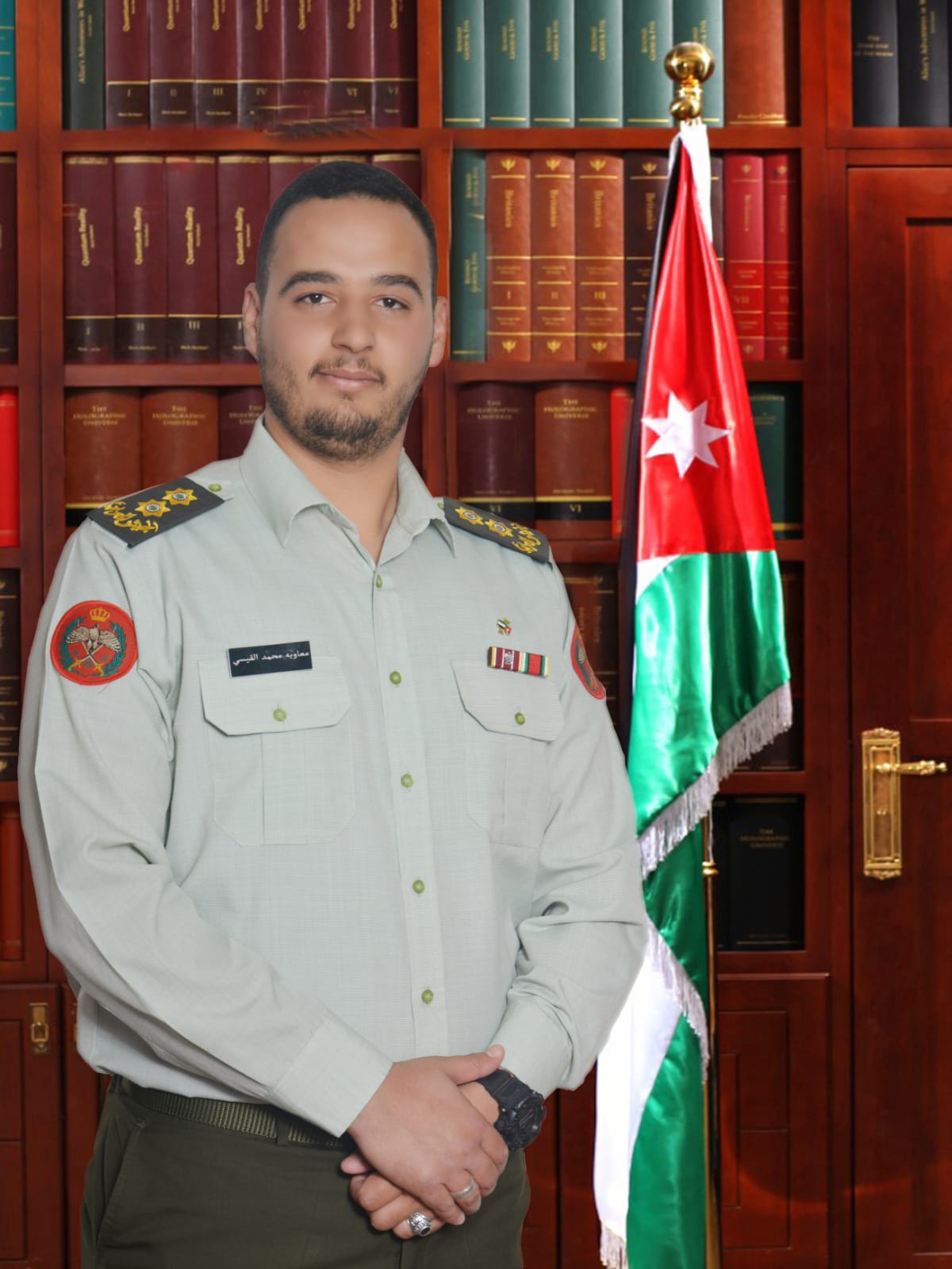 الملازم اول معاوية القيسي مبارك الثقة الملكية السامية