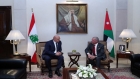 الملك والرئيس اللبناني يعقدان مباحثات في قصر بسمان