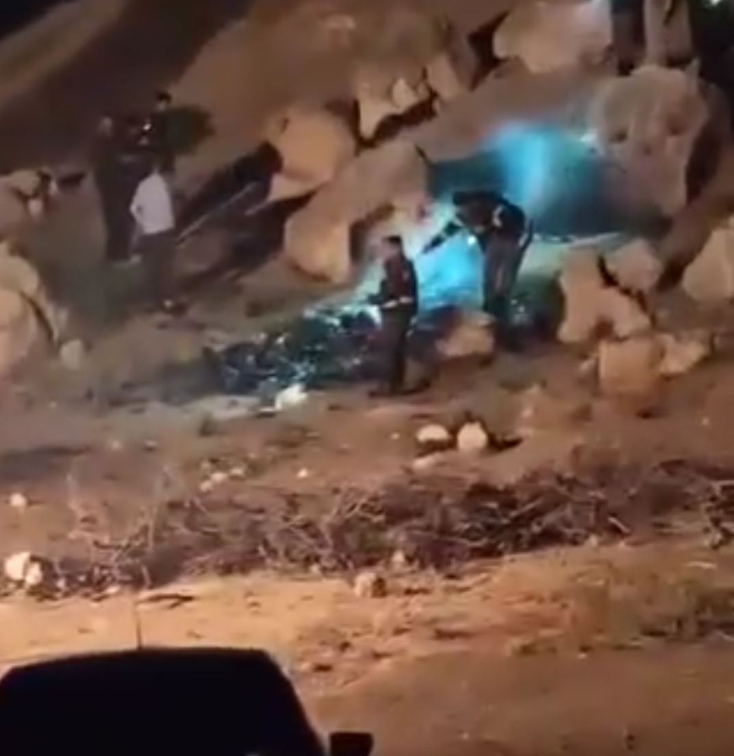 الأجهزة الأمنية تتعامل مع سقوط جسما ناريا في بلدة اسعره باربد
