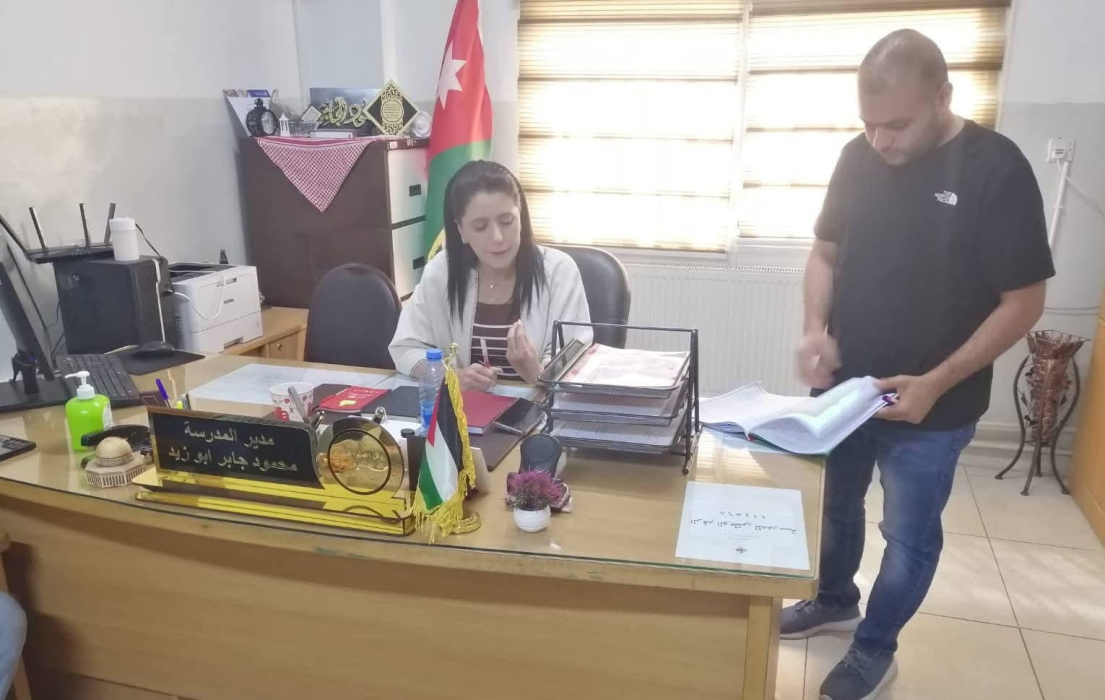 ابورمان تتفقد مدرسة زيد بن حارثة الأساسية للبنين.