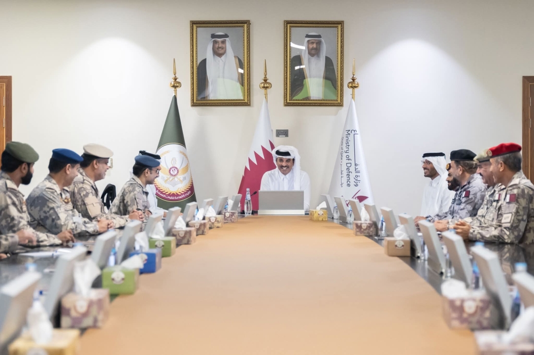 سمو الأمير تميم ال ثاني  يزور قيادة العمليات المشتركة القطرية ....صور