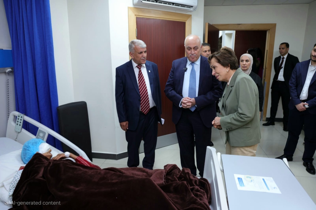 الأميرة بسمة بنت طلال تطمئن على مرضى البر والإحسان في مستشفيي الشرق الأوسط للعيون ومركز الرشيد