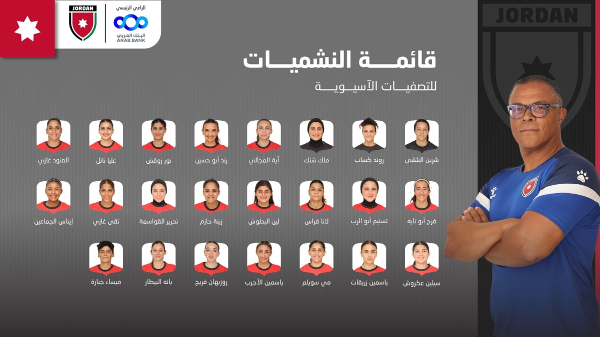 المنتخب الوطني للسيدات لكرة القدم يختار 23 لاعبة  للتصفيات الآسيوية