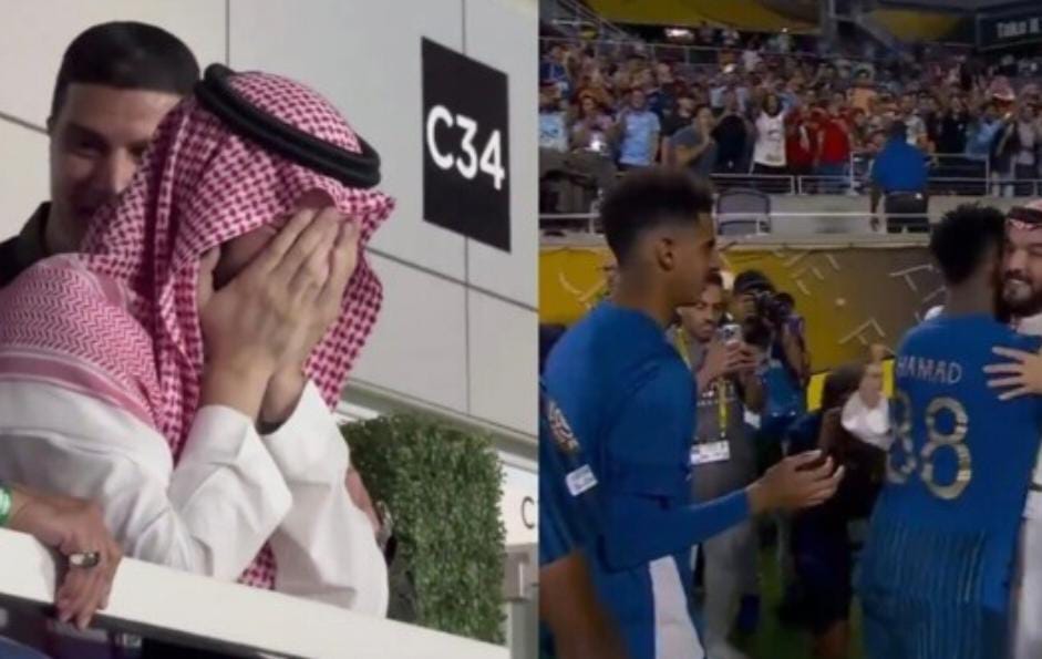 رئيس الهلال ينهار فرحا بعد الملحمة أمام مانشستر سيتي