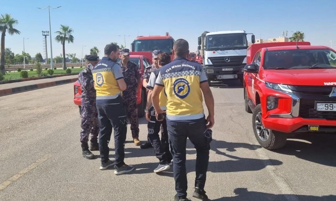 الدفاع المدني الأردني : استخدمنا آليات حديثة ومتطورة في سوريا