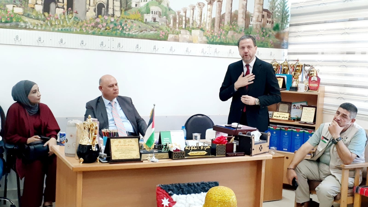 محافظ جرش يرعى يوماً زراعياً بيئياً  في مدرسة الرشايدة الثانوية للبنات ضمن فعاليات منصة نحن التطوعية