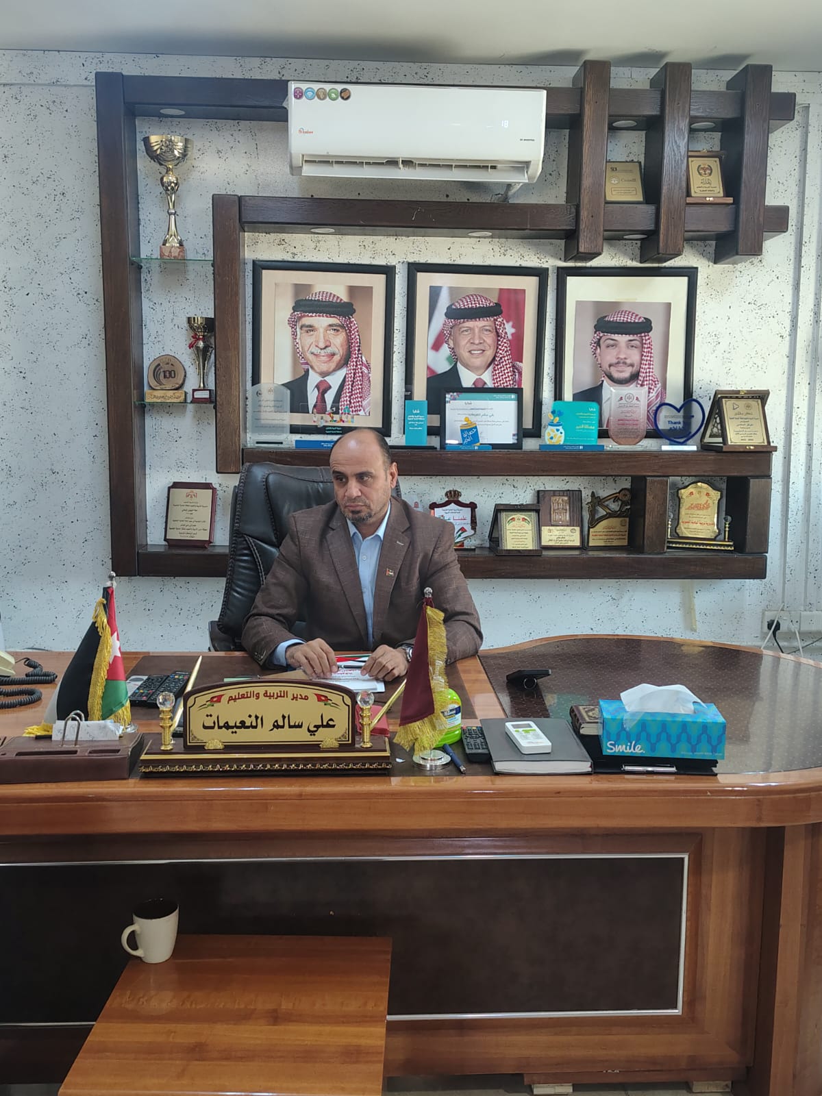 النعيمات يترأس الاجتماع التحضيري لانطلاق فعاليات (المشروع الوطني بصمة 2025) في تربية البادية الجنوبية.