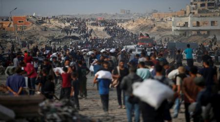 استشهاد 875 فلسطينيا قرب مواقع المساعدات بغزة