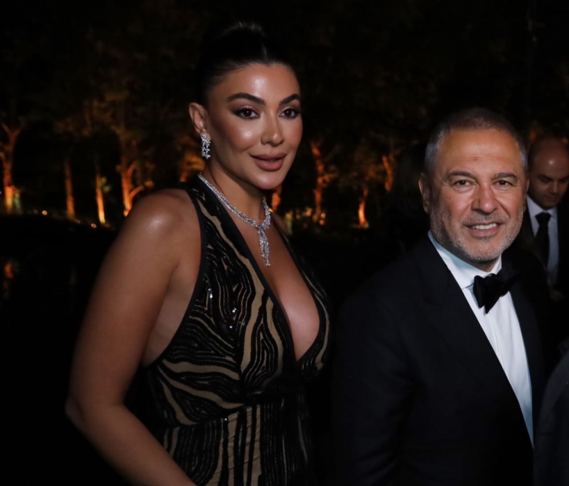 زينة لؤي تتألق في حفل زفاف سيليو صعب وزين قطامي