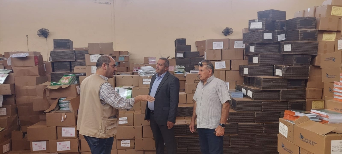 مديرية تربية الرصيفة تتفقد مستودعات الكتب استعدادًا للعام الدراسي الجديد