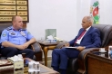 الرقاد يستقبل مدير إدارة شؤون المتقاعدين في الأمن العام العقيد فاضل فريحات.