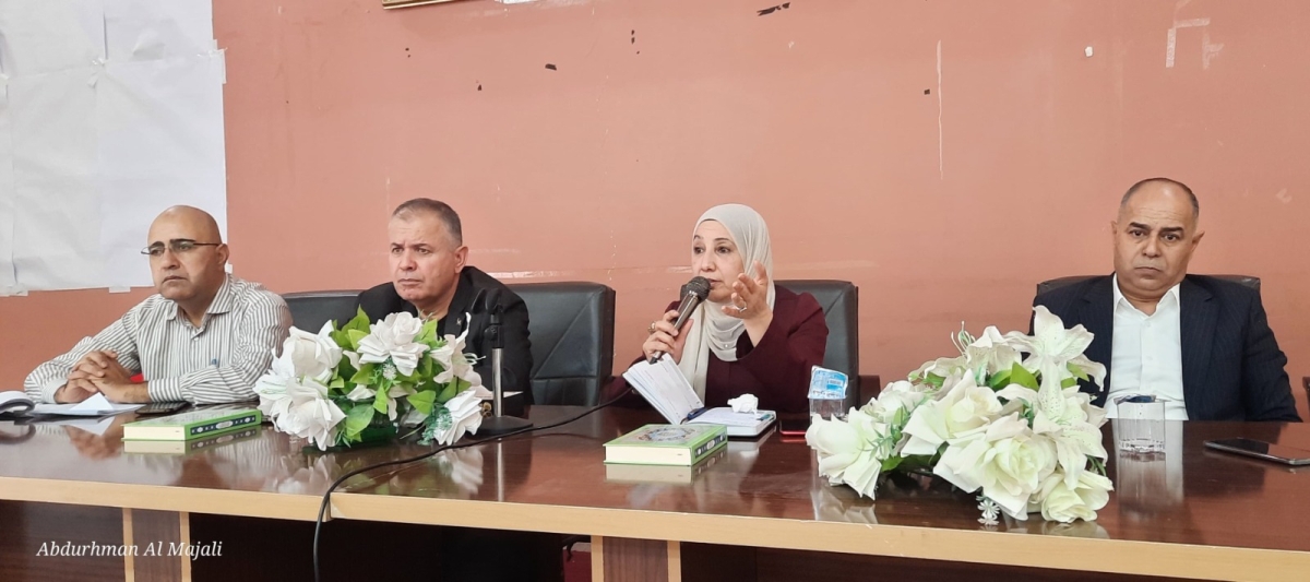 بني عطية تعقد اجتماعا مع مراقبي امتحانات الصف الحادي عشر في تربية القصر