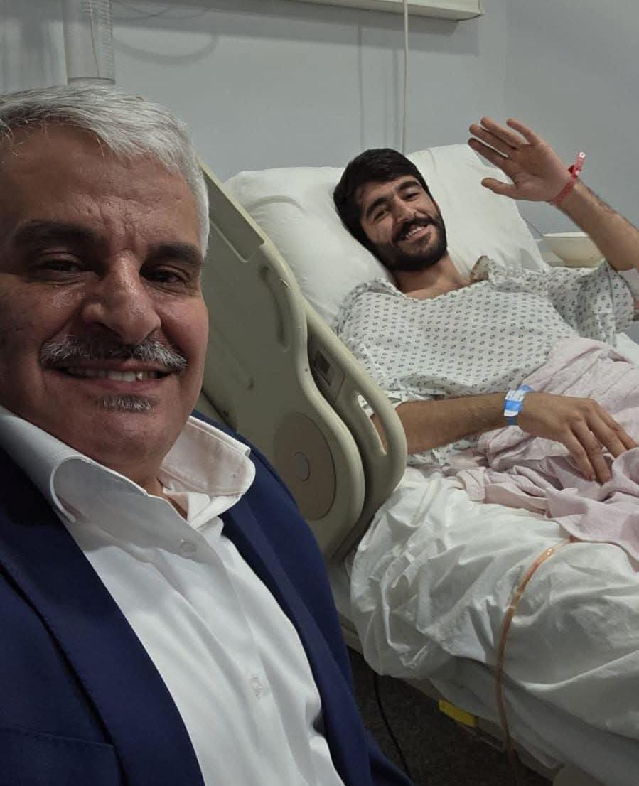 عواد نواف مجحم  الفايز يرقد على سرير الشفاء بسبب حادث سير مؤسف