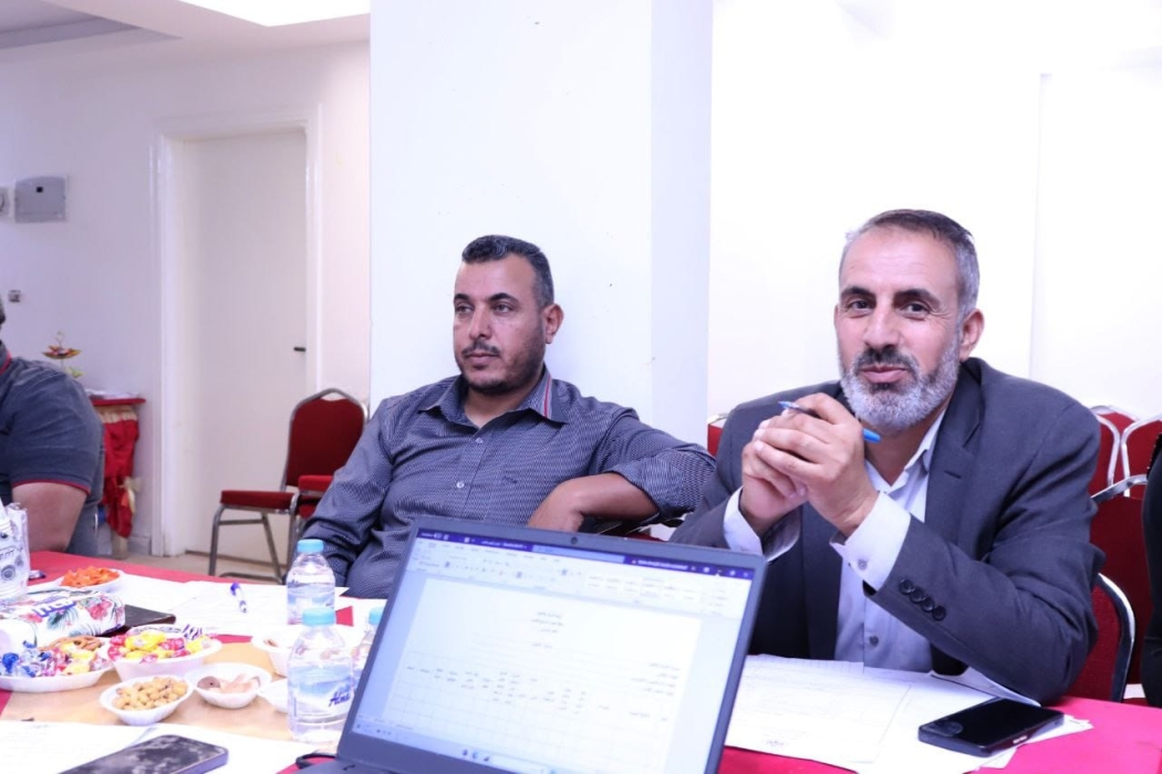 النعيمات يترأس الورشة التدريبية لأعداد الخطط السنوية للأقسام.