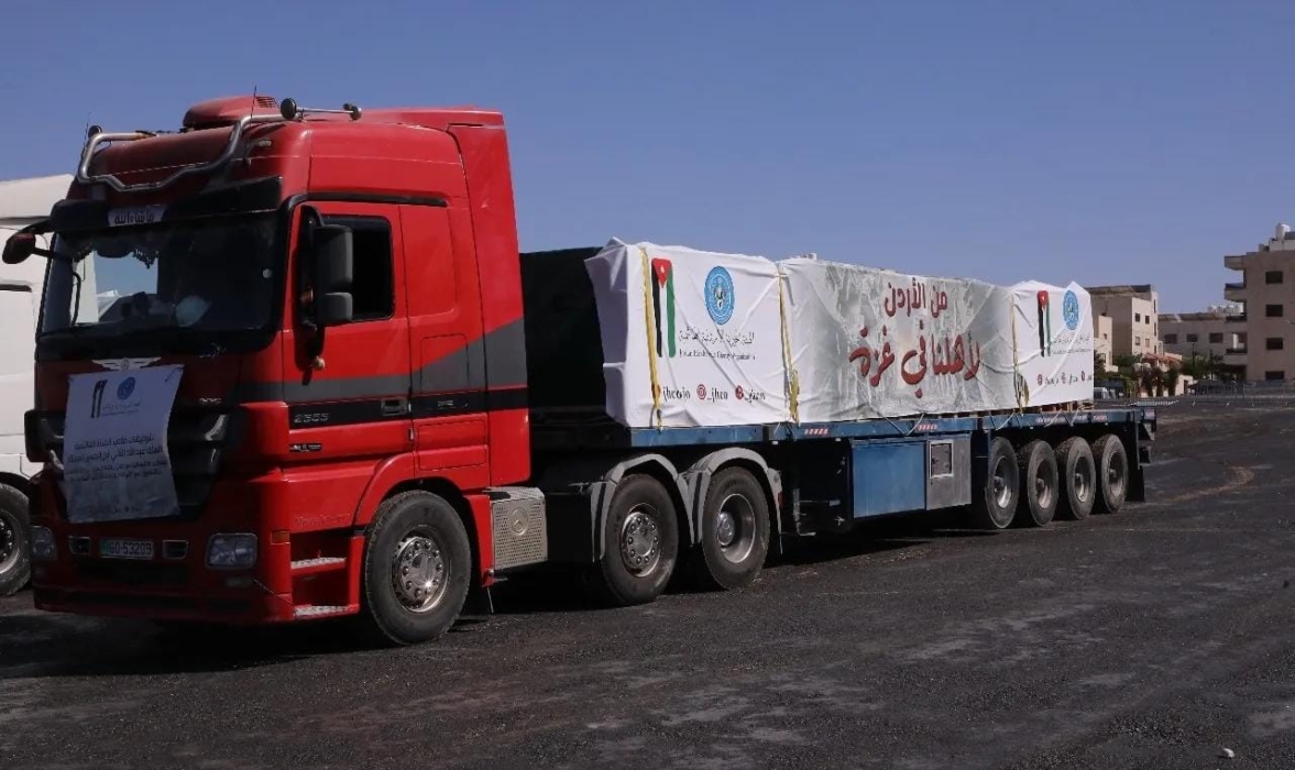 مهرجان الأردن العالمي للطعام يقدم مساعدات تصل إلى 300 طن من المواد الغذائية والطبية لقطاع غزة