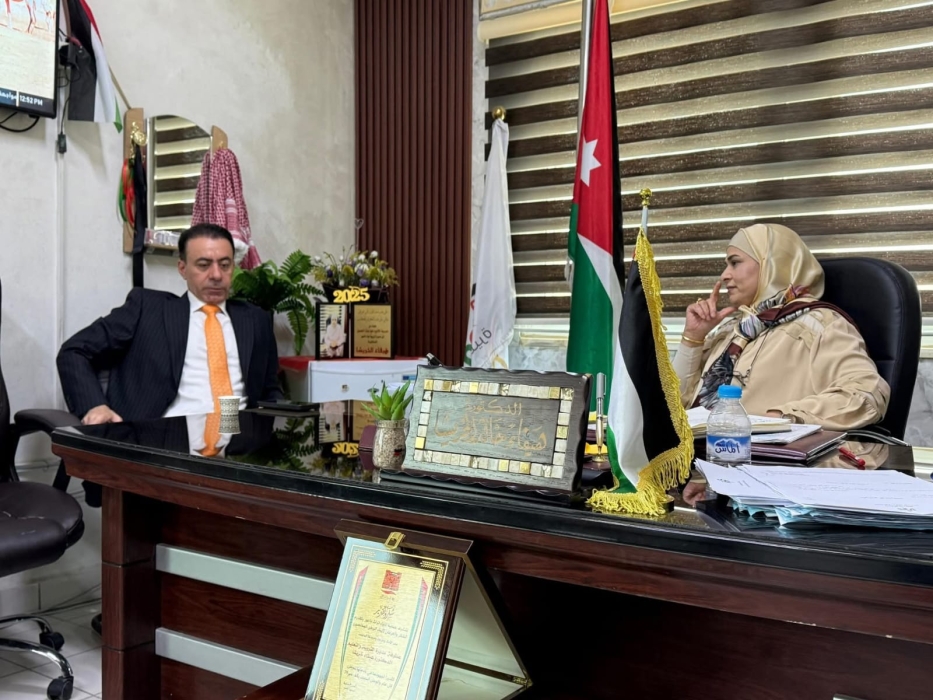 الخريشا تلتقي متصرف لواء ناعور لمناقشة الواقع التعليمي  وأهم التحديات التي تواجه  مديرية التربية والتعليم للواء ناعور