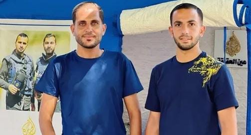 استشهاد الصحفيين أنس الشريف ومحمد قريقع جراء قصف الاحتلال على غزة