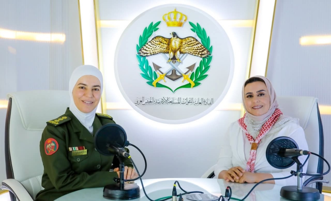 إذاعة الجيش العربي تستضيف  غرام العجارمة
