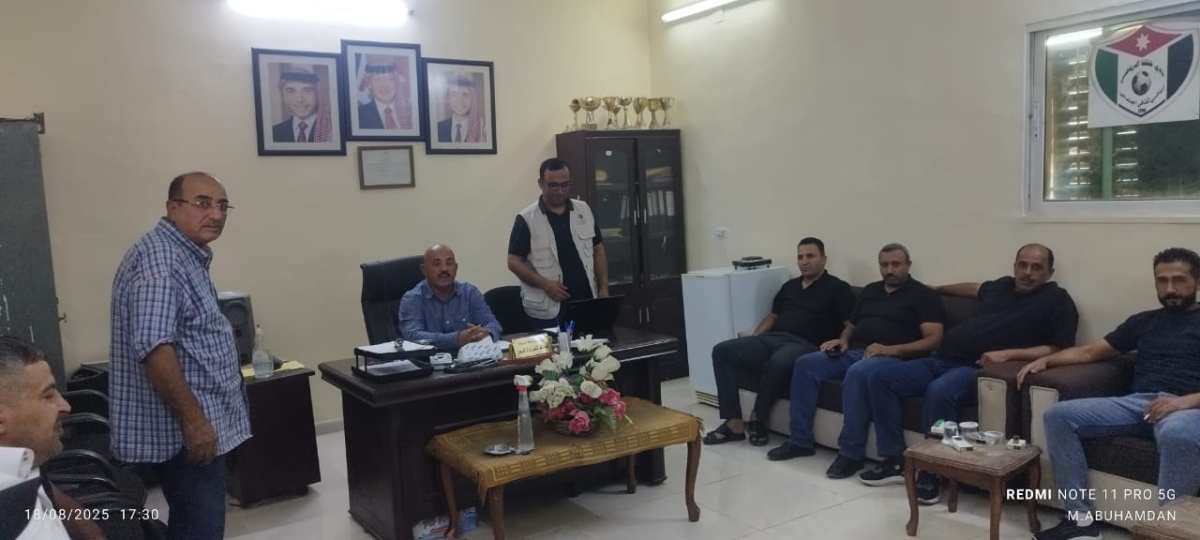 جلسة تعريفية بجائزة الحسين بن عبد الله الثاني للعمل التطوعي في نادي قفقفا