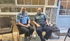 مدير شرطة الرمثا يزور العقيد المتقاعد الرشيدات