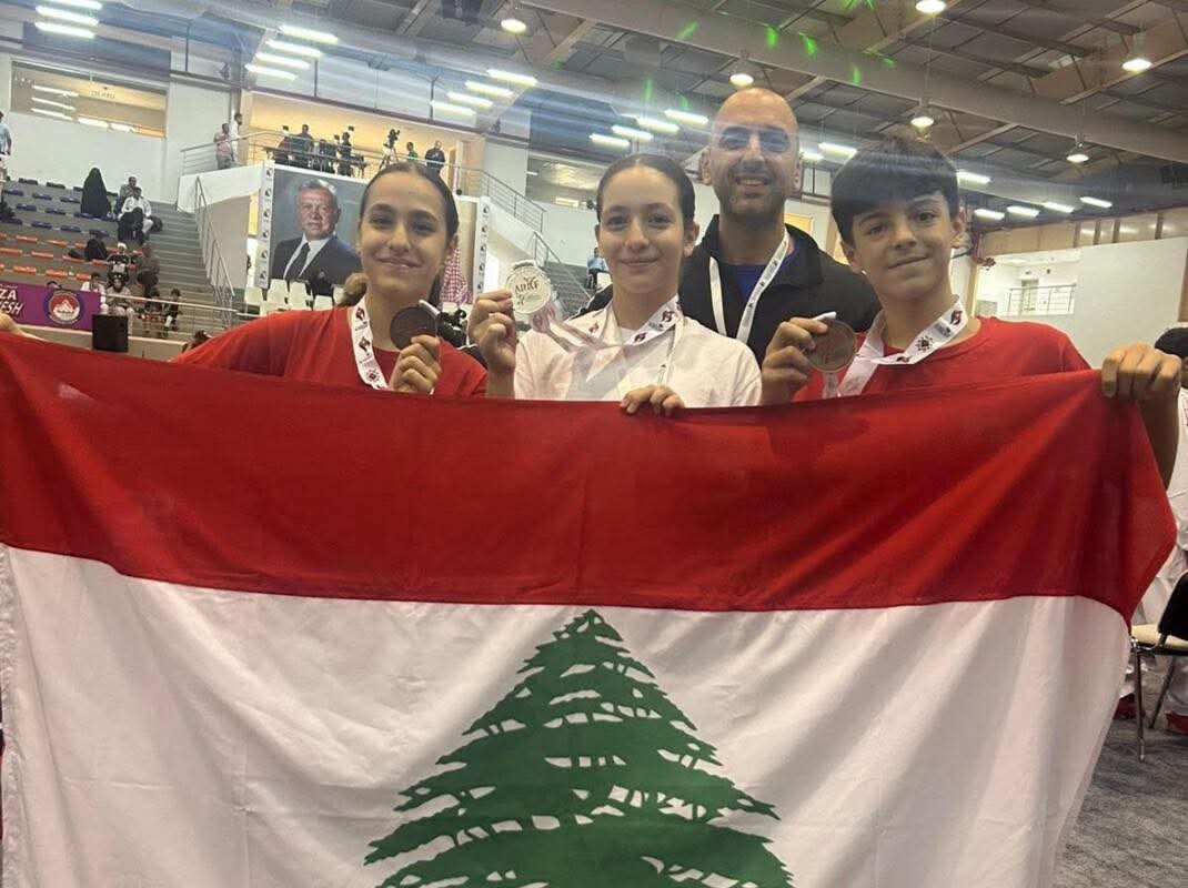6 ميداليات ملونّة للبنان في البطولة العربية للكاراتيه