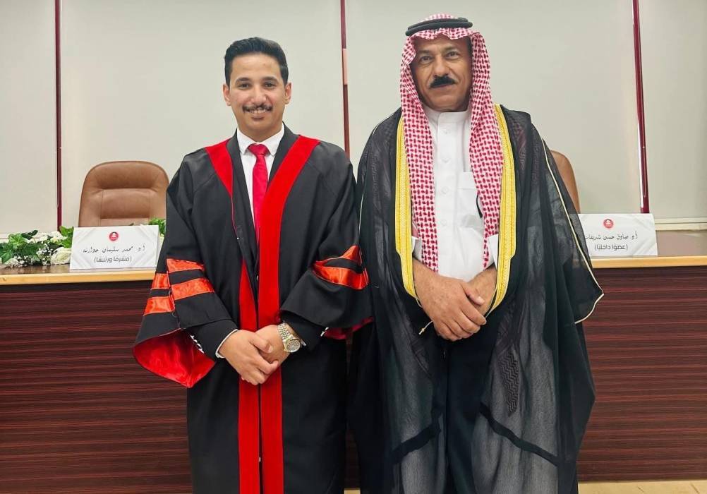 الجبور يحصل على درجة الماجستير في اللغة العربية