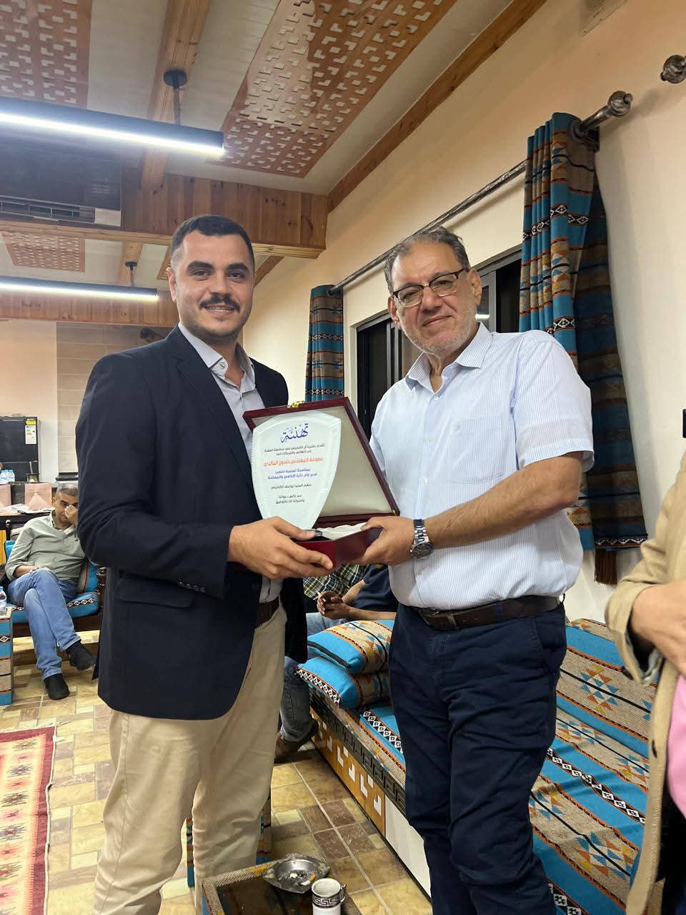 الكباريتي والرياطي يهنئان خلدون الخالدي بتسلم إدارة الأراضي والمساحة