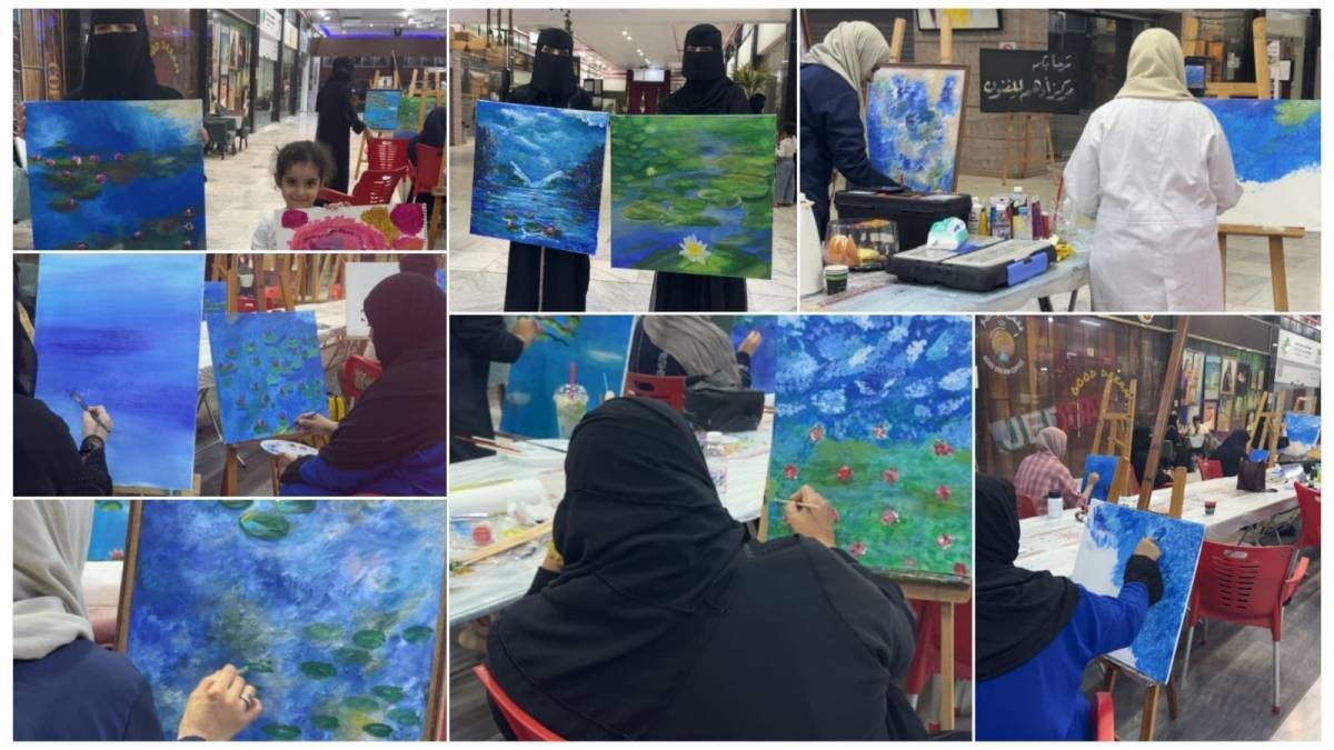 الفنانة التشكيلية ميساء مصطفى تطلق لأول مرة ورشة تأثيرية مونيه بجدة