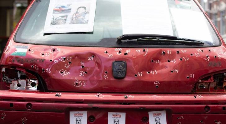 مركبة تحمل آثار رصاص في هولندا تروي مأساة الطفلة الشهيدة هند رجَب