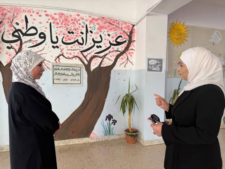 الخريشا تتابع دوام طالبات التعليم التقني المهني BTEC في مدرسة الأميرة ثروت الثانوية للبنات.