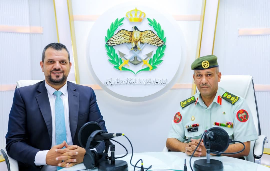 إذاعة الجيش العربي تستضيف العقيد القاضي العسكري مازن العميان