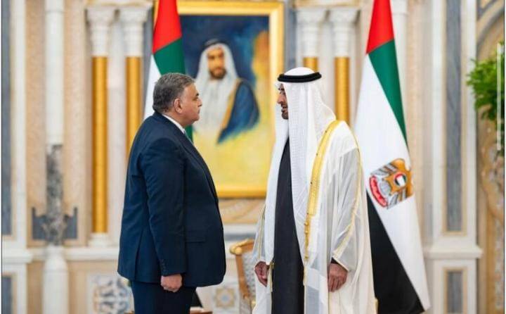 السفير ماجد القطارنه يقدّم أوراق اعتماده إلى رئيس الإمارات