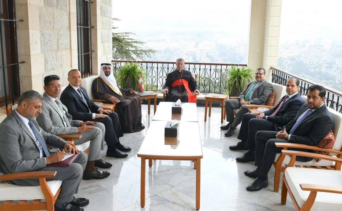 وفد البرلمان العربي في بيروت  يلتقي البطريرك الماروني...صور