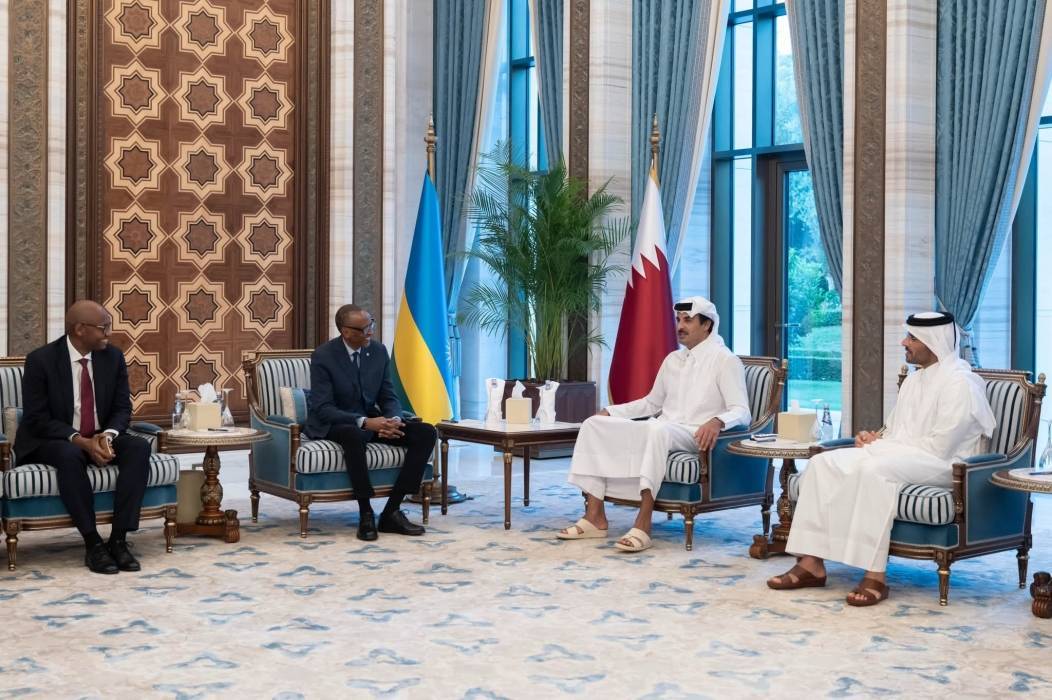 سمو أمير  قطر  ورئيس رواندا يبحثان مستجدات الأوضاع الإقليمية والدولية