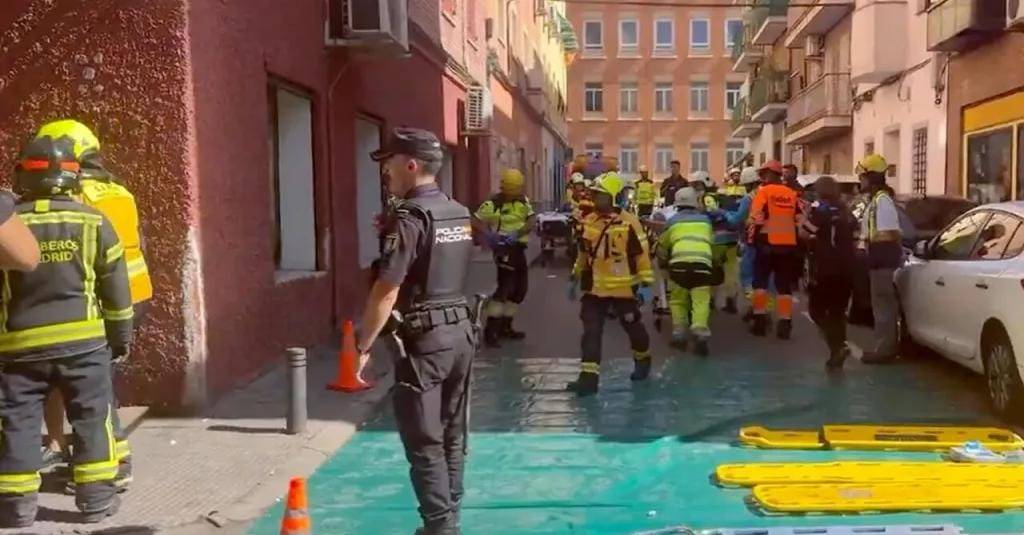 انفجار ضخم فى مدريد يصيب 25 شخصًا بينهم 3 حالات حرجة