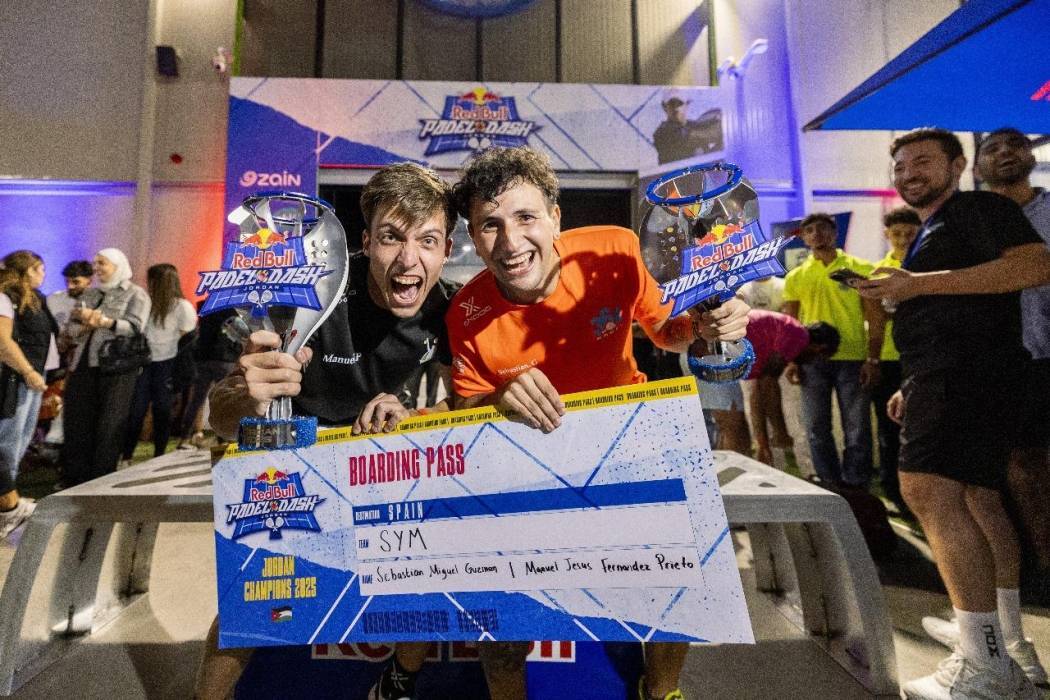 SYM و RM يحرزان لقب بطولة ريد بُل بادل داش في الأردن ويمثلان المملكة في النهائي العالمي بإسبانيا