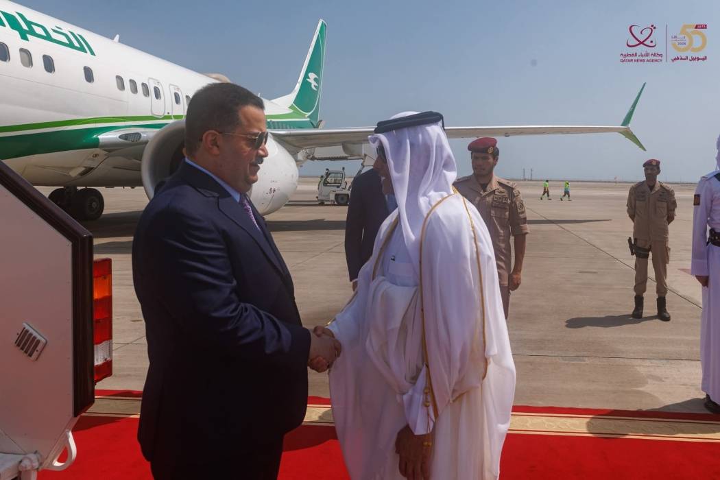 رئيس الوزراء العراقي يصل الدوحة