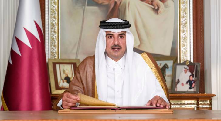 أمير دولة قطر يزور الأردن غدا الأربعاء