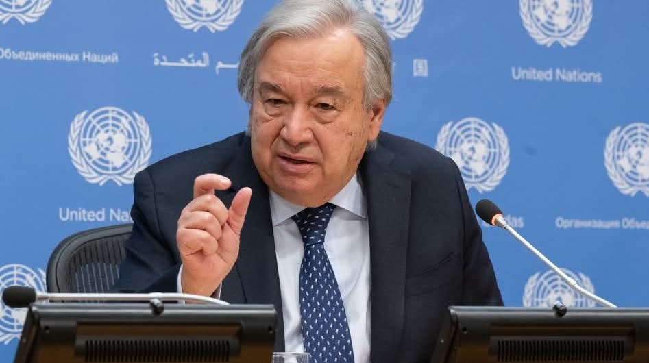 الأمين العام للأمم المتحدة يؤكد ضرورة الوقف الفوري لإطلاق النار وإنهاء المذبحة في غزة