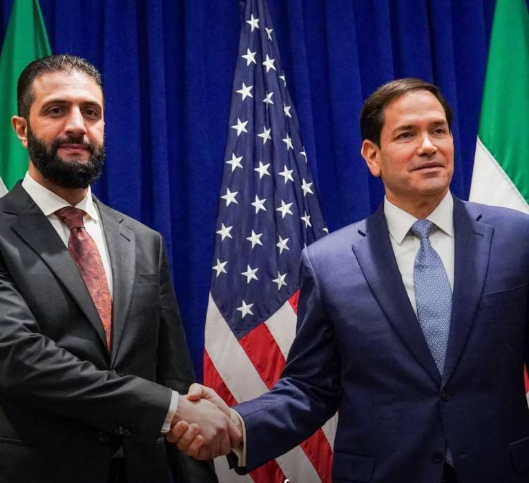 الرئيس السوري أحمد الشرع يلتقي وزير الخارجية الأمريكي ماركو روبيو في نيويورك