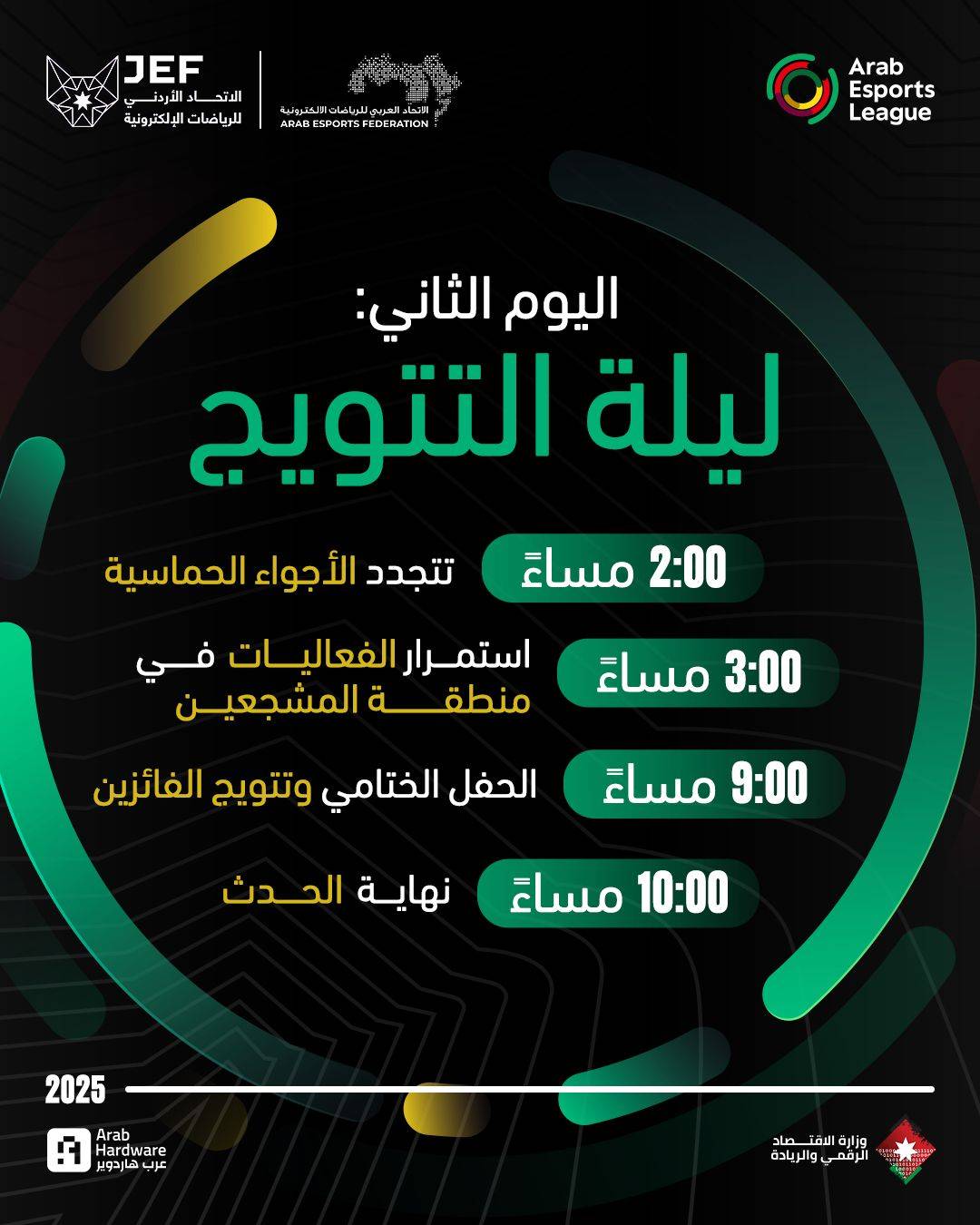 الاتحاد الأردني للرياضات الإلكترونية يدعو الإعلام لتغطية ليلة التتويج ضمن الدوري العربي